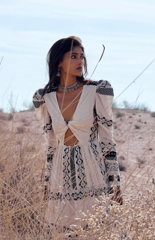 Hemant & Nandita Twisted Yoke Midi