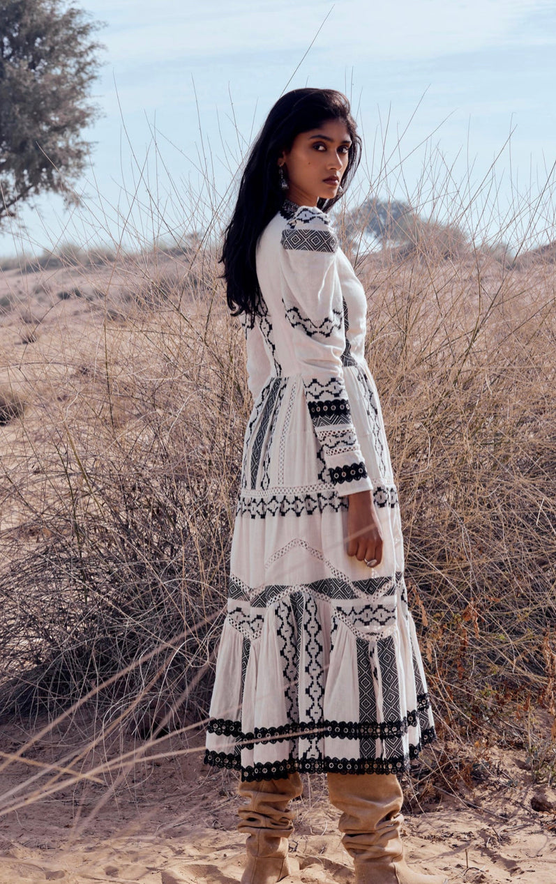 Hemant & Nandita Twisted Yoke Midi