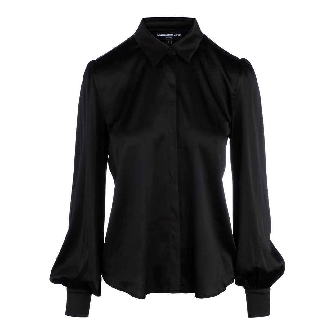 GENERATION LOVE AURELIE BLOUSE - BLACK