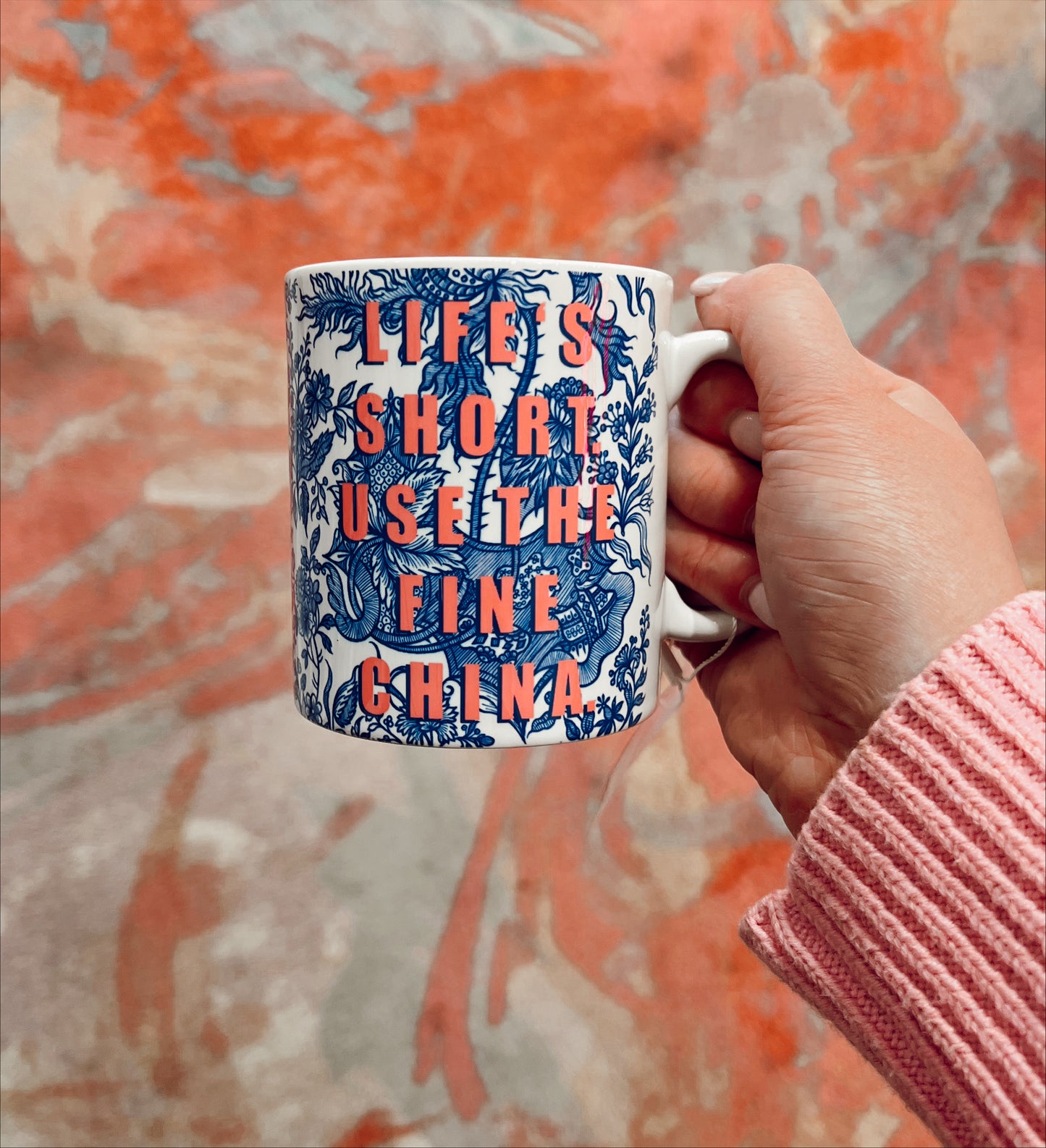 LIFE'S SHORT, USE THE FINE CHINA 10OZ MUG