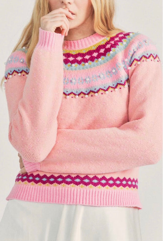 LOVESHACKFANCY CRAWLEY PULLOVER