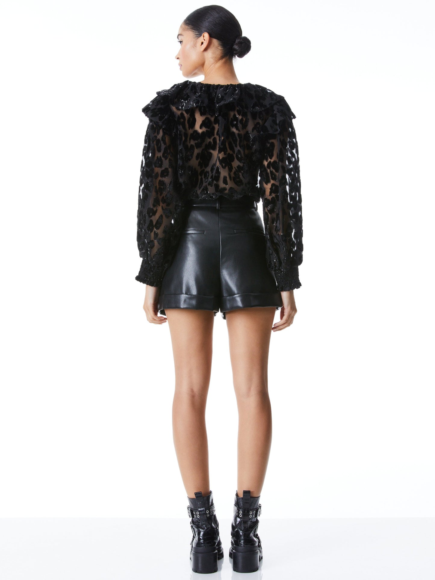 Alice + Olivia Laurette Ruffle Blouse