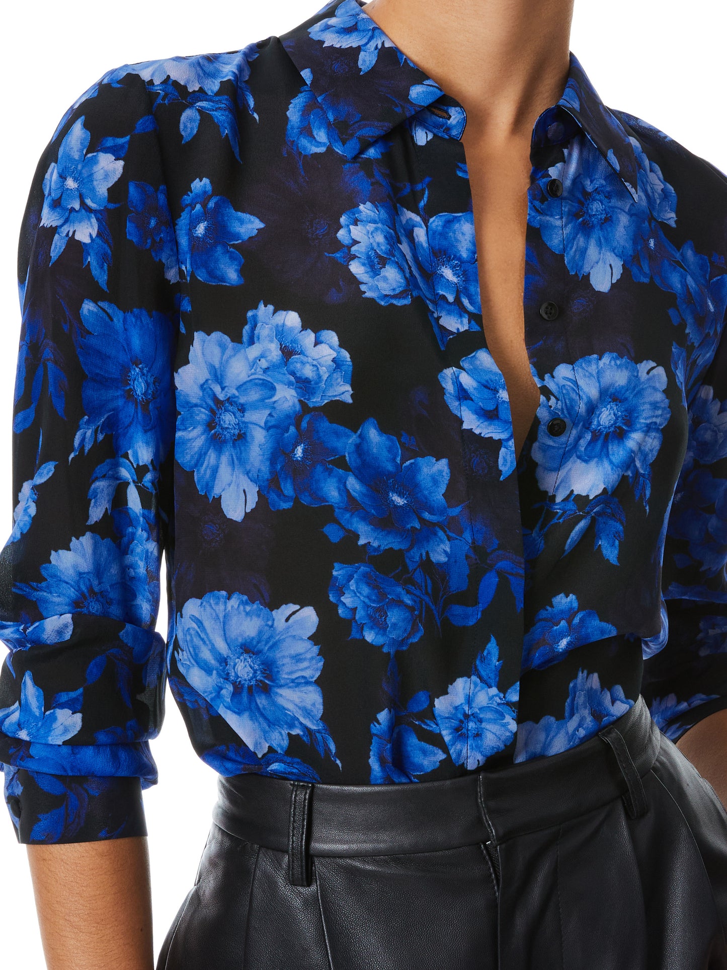 ALICE & OLIVIA WILLA PLACKET TOP