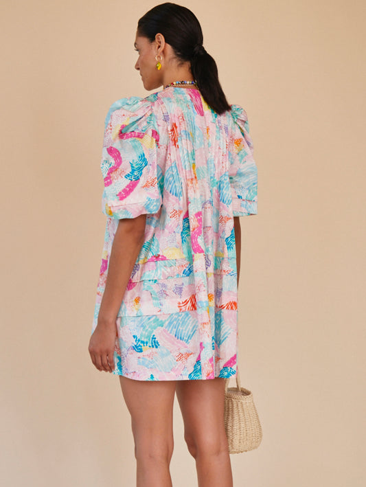 HUNTER BELL JENKINS DRESS - PAINTERLY RAINBOW