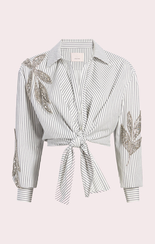 Cinq a Sept crystal floral marianna top