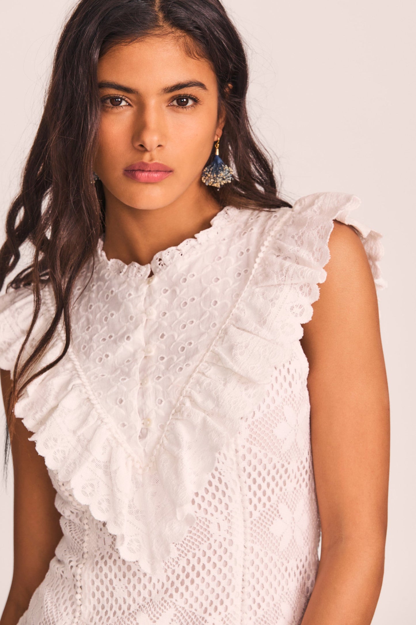 LoveShackFancy Lunetta Mini Dress