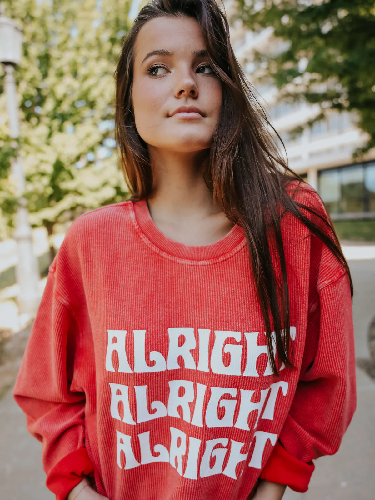 ALRIGHT ALRIGHT ALRIGHT CORDED SWEATSHIRT