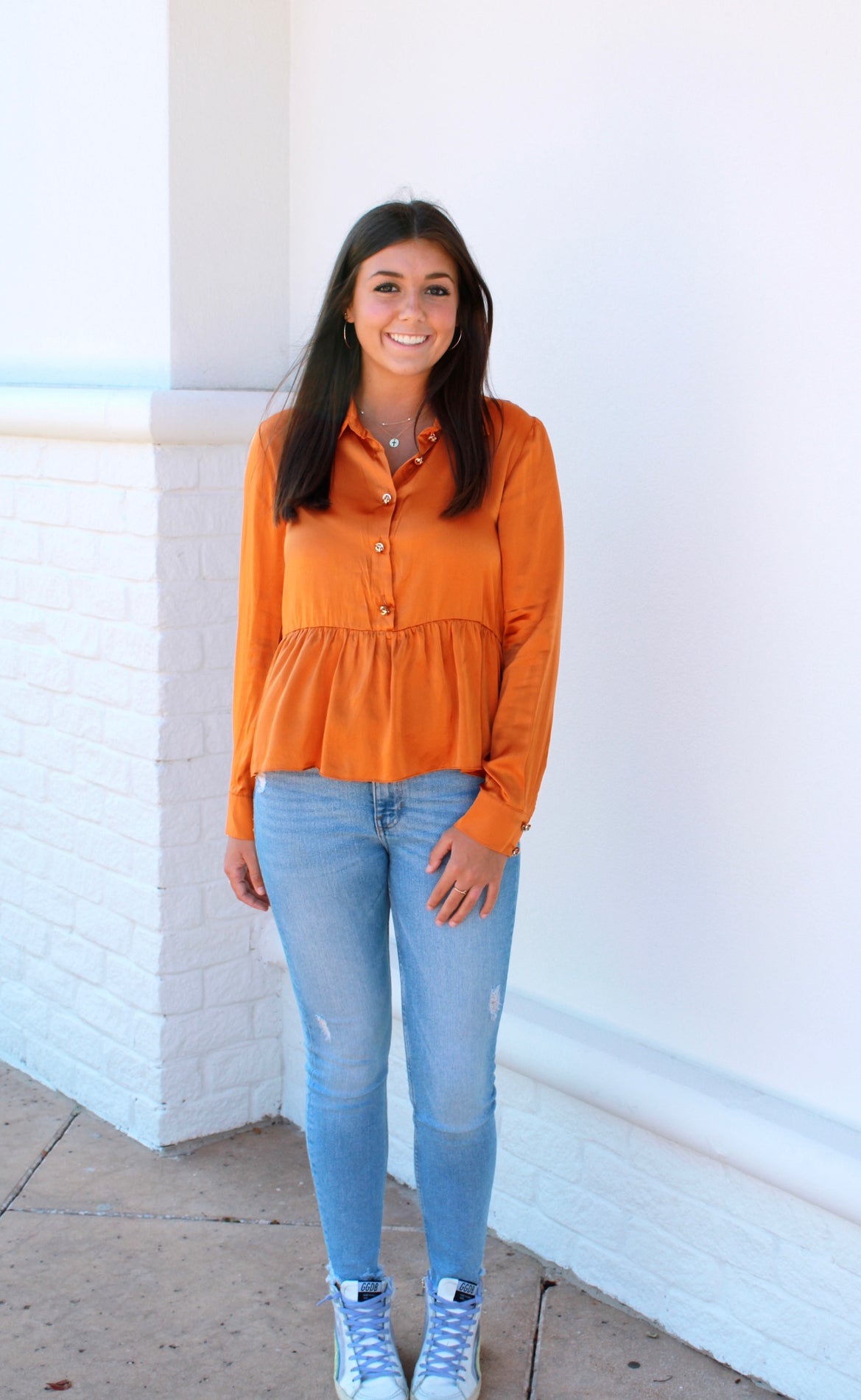 Amanda Uprichard Pierre Top - Butterscotch