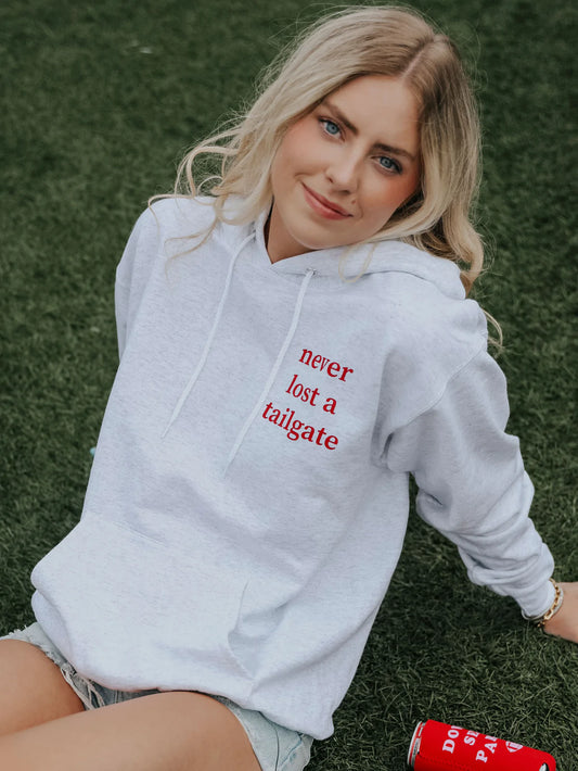 NEVER LOST A TAILGATE HOODIE