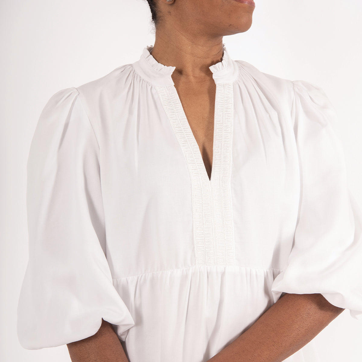 FRANKIE DRESS - BRIGHT WHITE