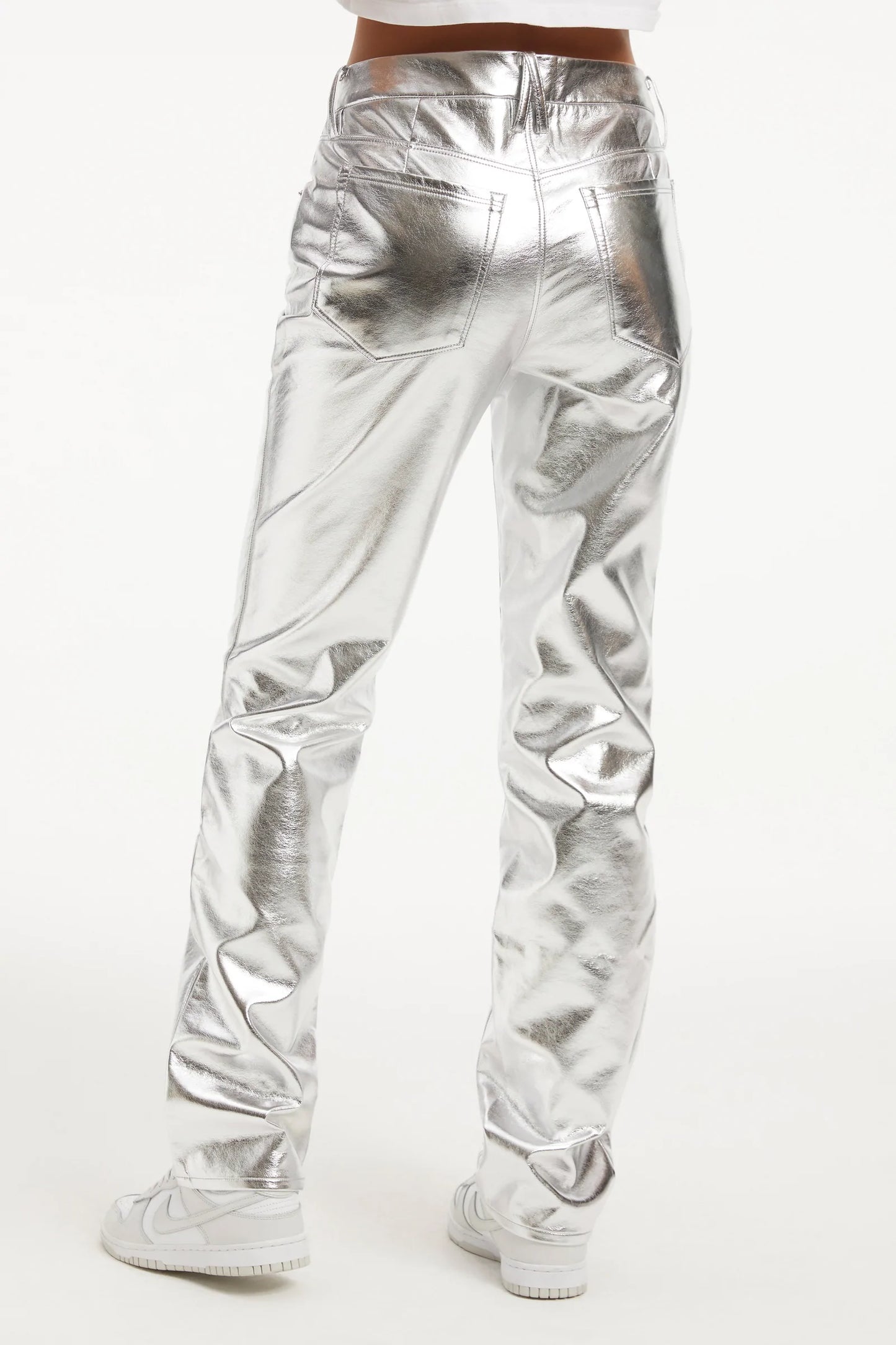 Good American Good Icon Metallic Faux Leather