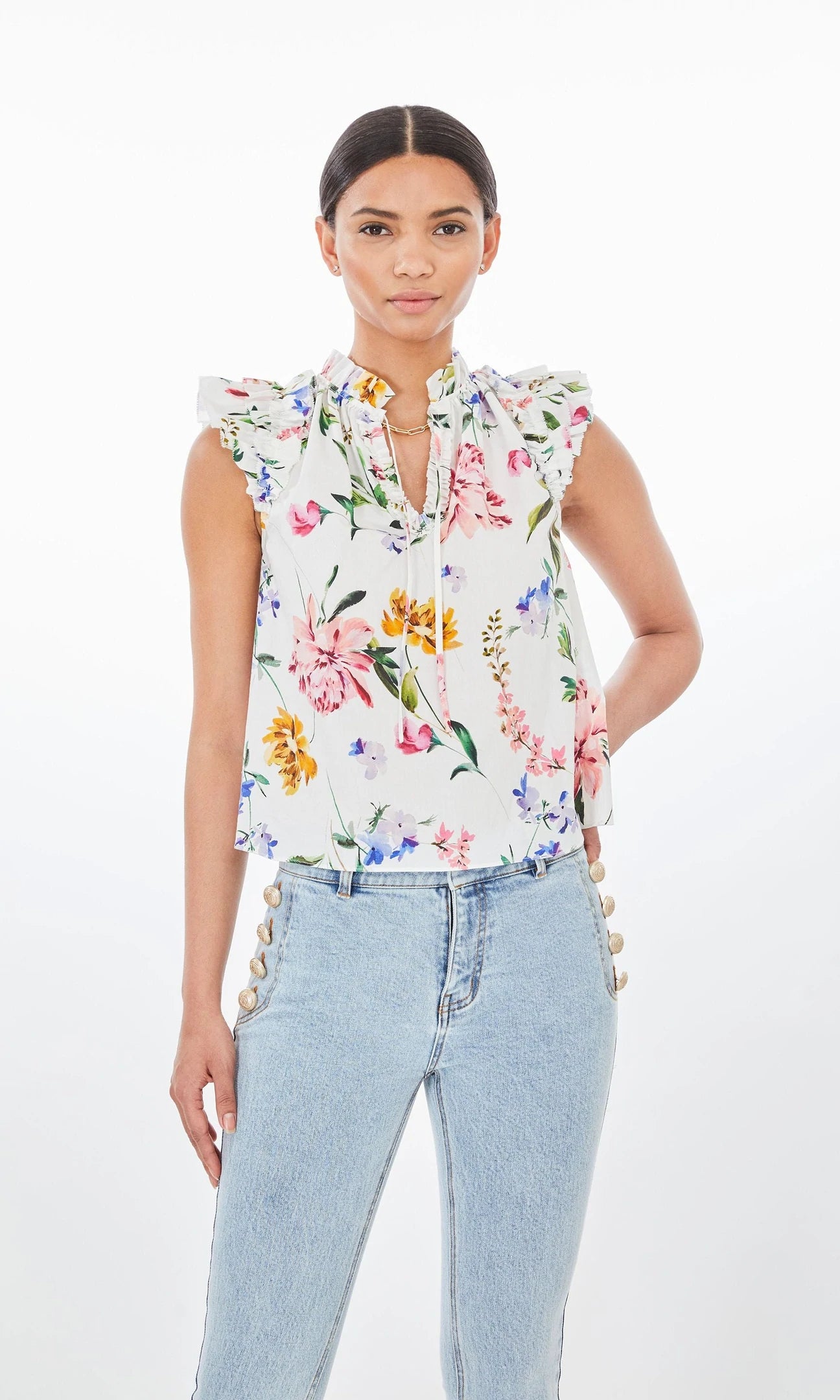 GENERATION LOVE GIA PEONY BLOUSE