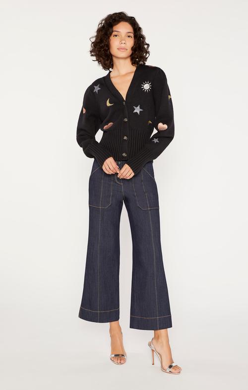 CINQ A SEPT HEARTS AND STARS MORGAN CARDIGAN
