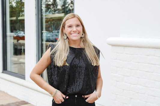 THE MARY SEQUIN TOP