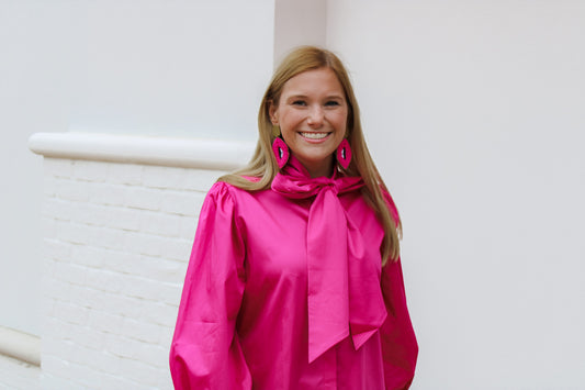 Hot Pink Lip Earring