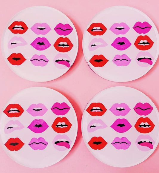 Pucker Up Coaster