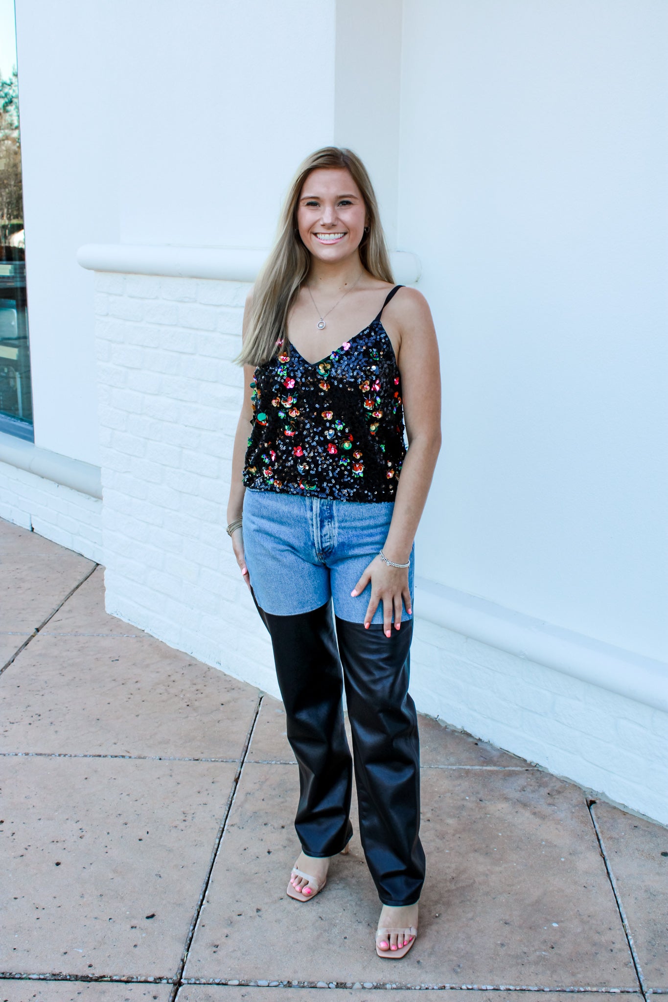 Ramy Brook Anita Sequin Top