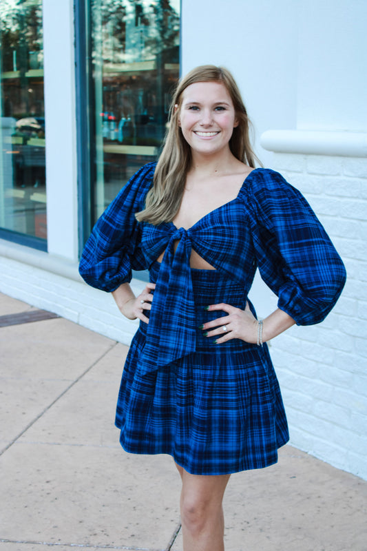 Ramy Brook CAROLINE TIE FRONT MINI DRESS