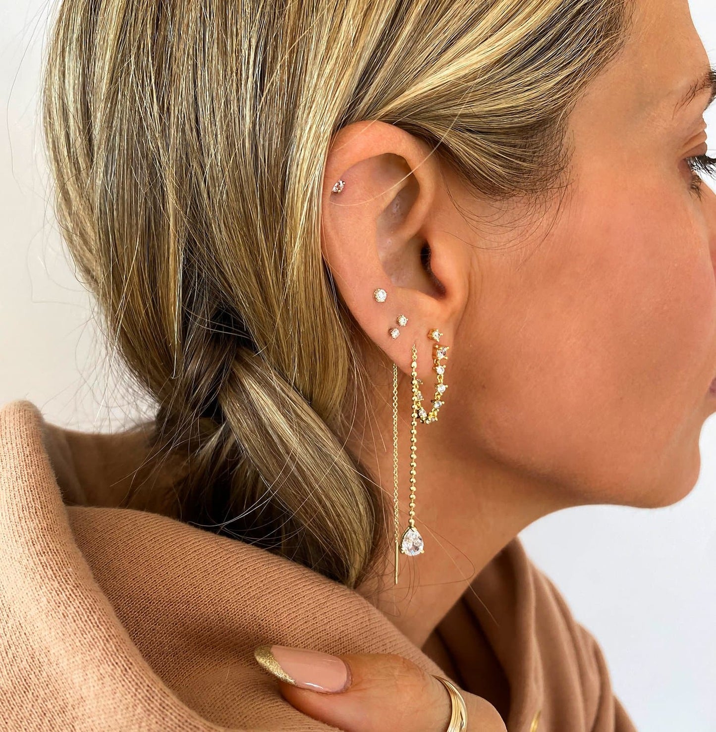 Melinda Maria Simple Diamond Threader