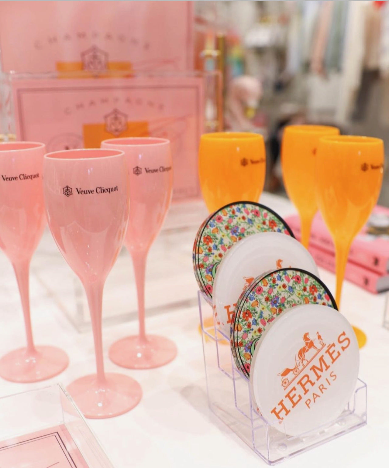 Pink Champagne Flute