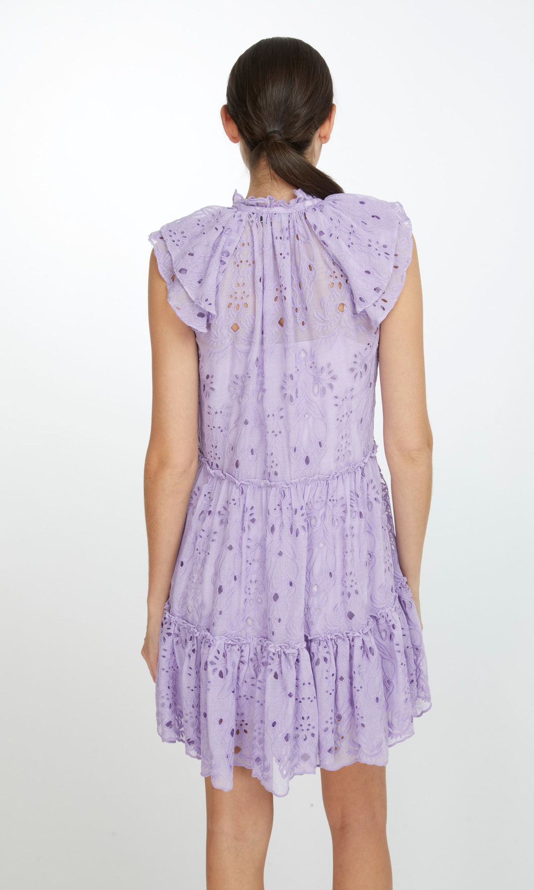 Mirabelle Embroidered Dress - Lavender