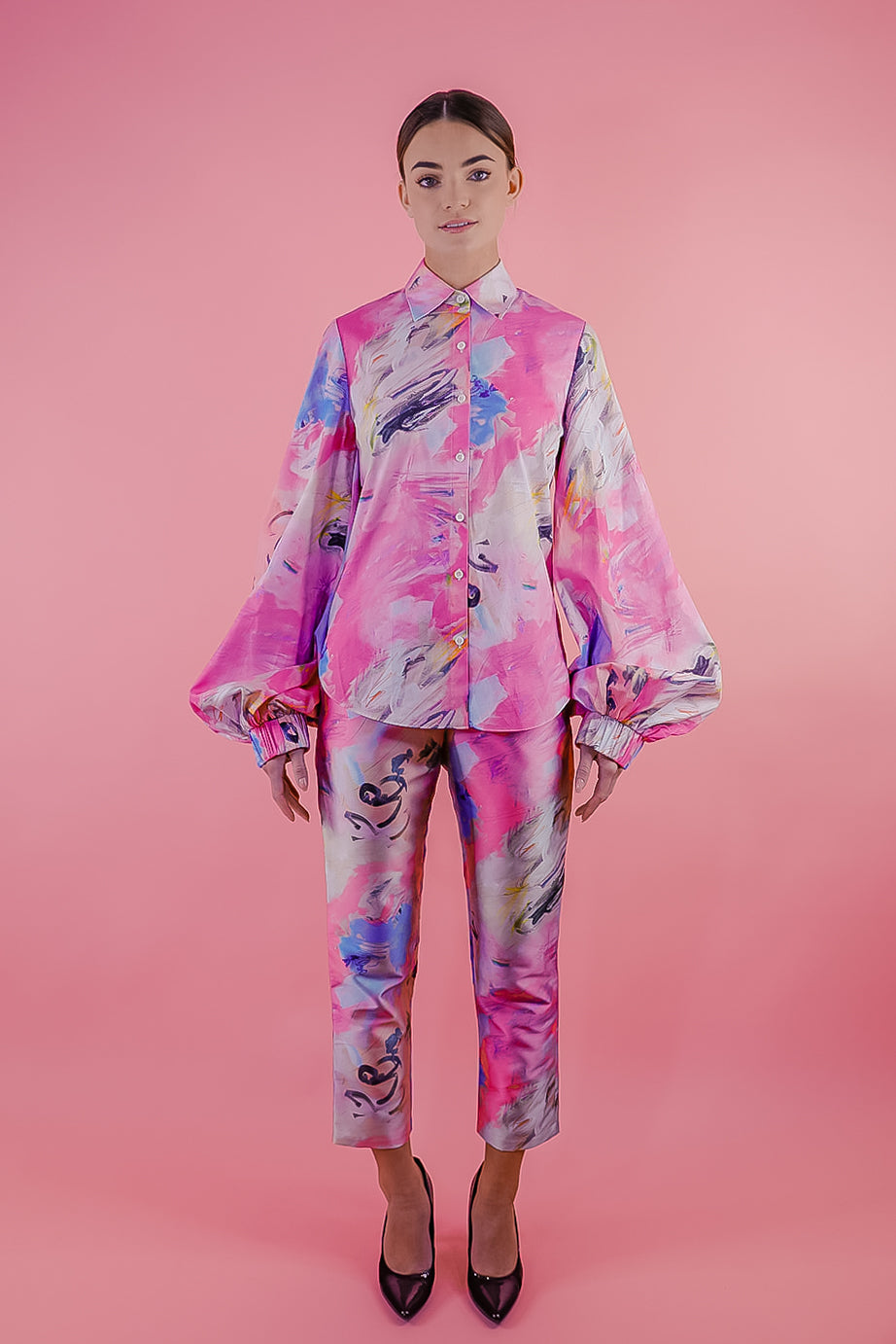 NEUBYRNE BRENNA BUTTON DOWN BLOUSE