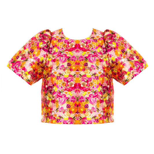 NEUBYRNE Sequin Print Top
