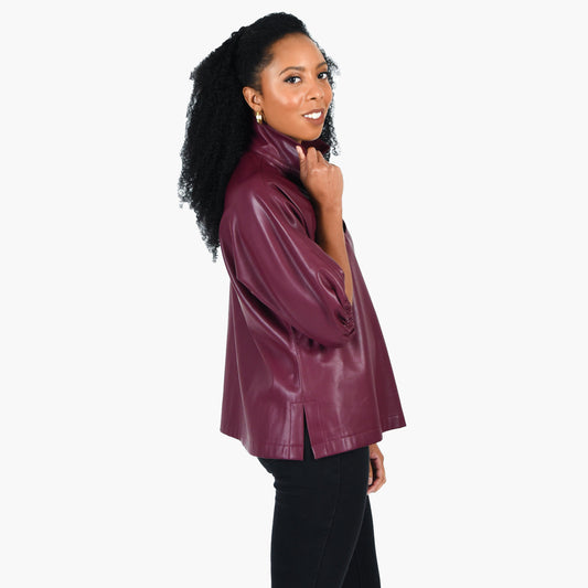 Poppy Top - Burgundy