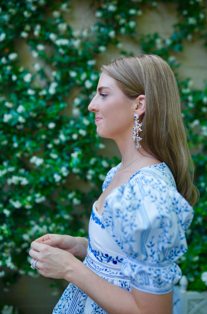 Nicola Bathie Blue and White Belgravia Chinoiserie Vine