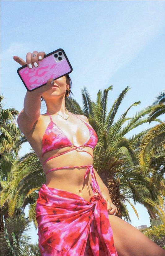 Pink Flames Phone Case