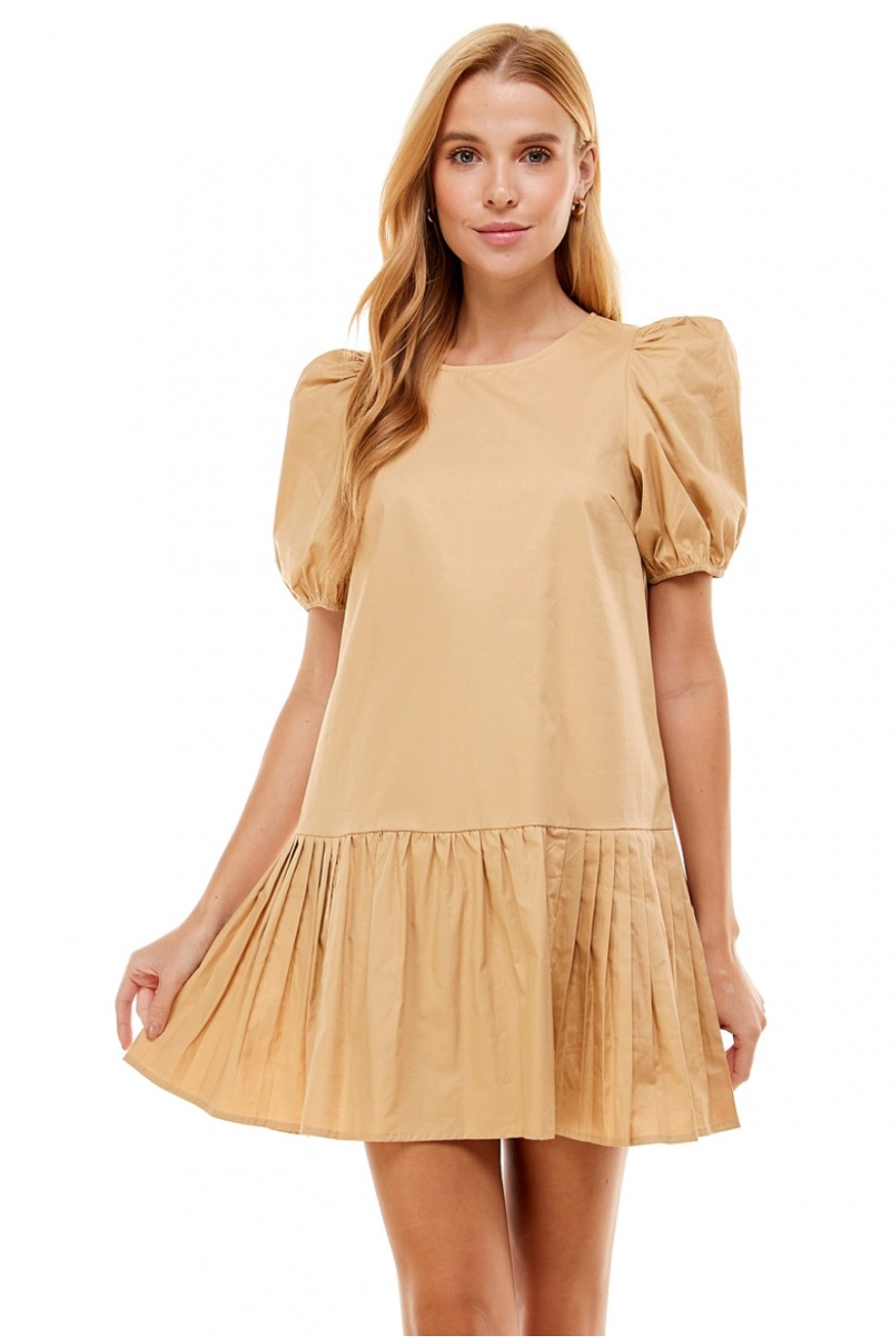 BABYDOLL BEIGE DRESS