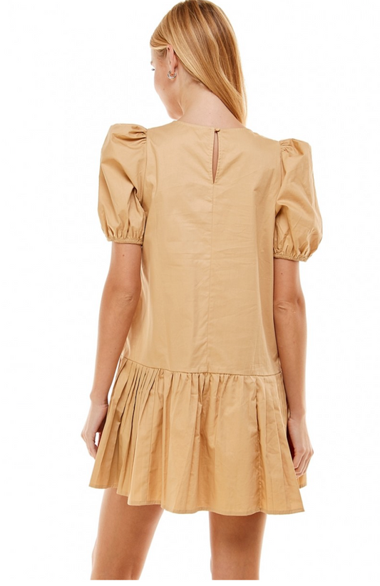 BABYDOLL BEIGE DRESS