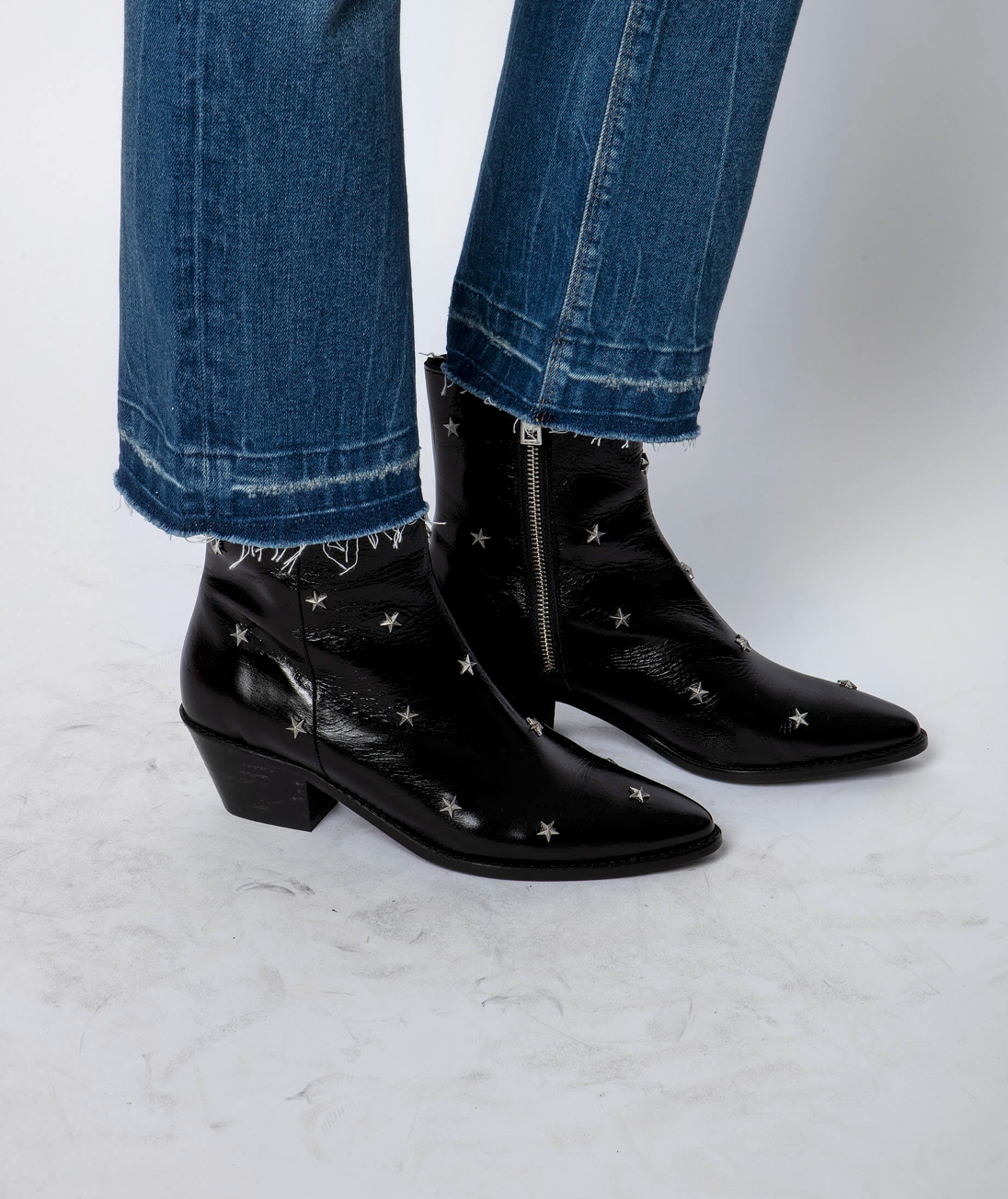 Zadig and Voltaire Tyler Vintage Stars Ankle Boots
