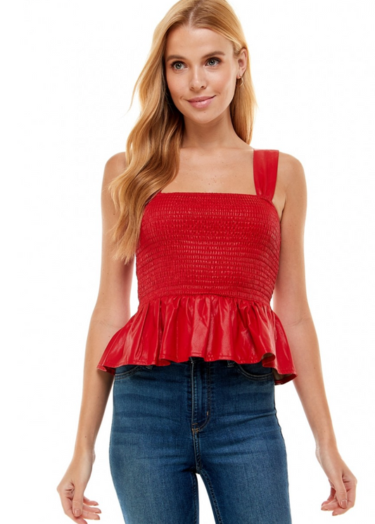 THE LIZ TOP - RED