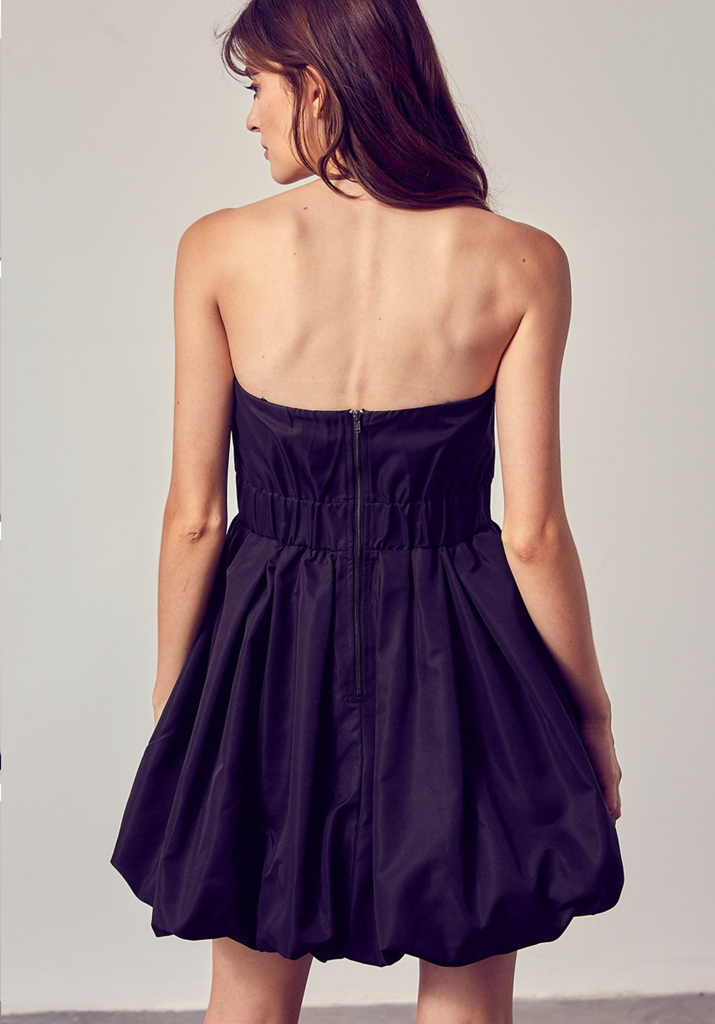 Off Shoulder Pleat Dress