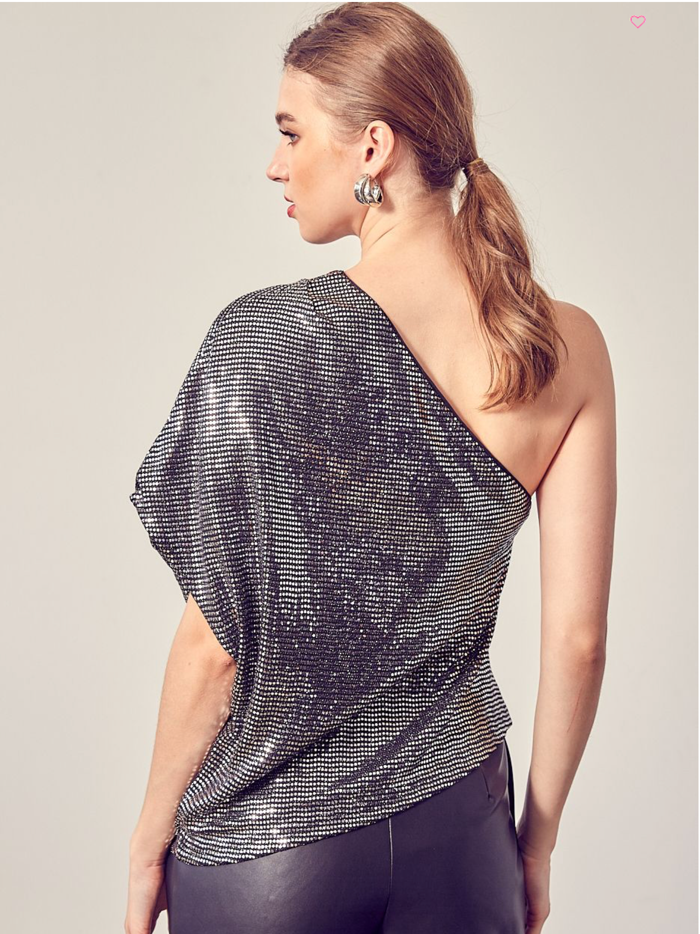 MARY SEQUIN ONE SHOULDER