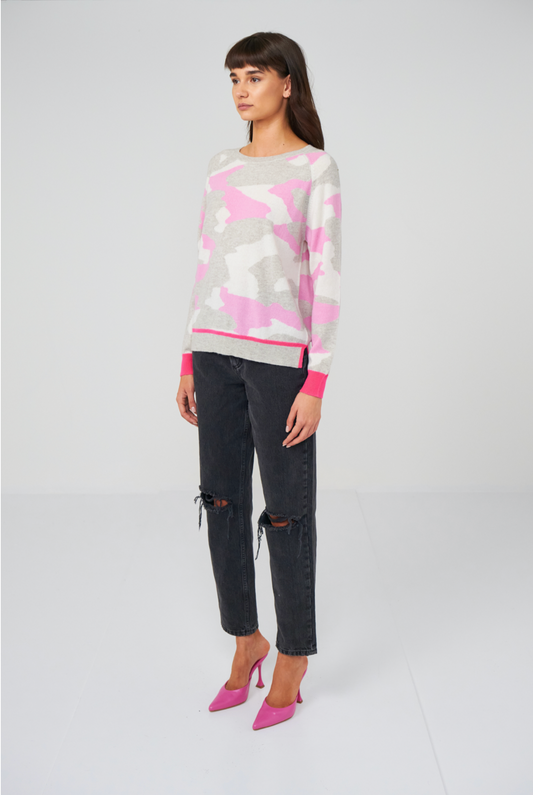 Brodie Cashmere Coco Camo - Pink