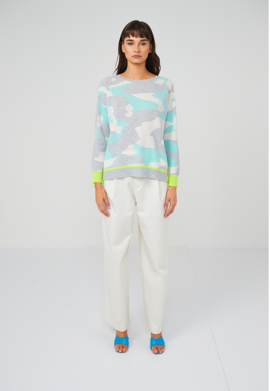BRODIE CASHMERE - COCO CAMO - NEON