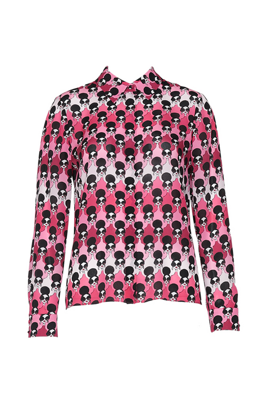 ALICE + OLIVIA WILLA PRINTED TOP