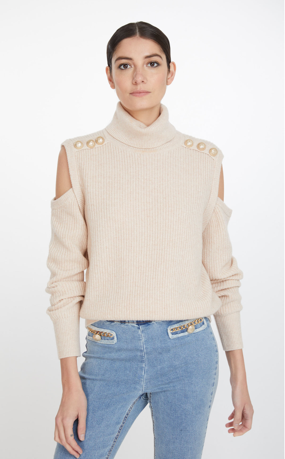 BIBI CUT-OUT SWEATER