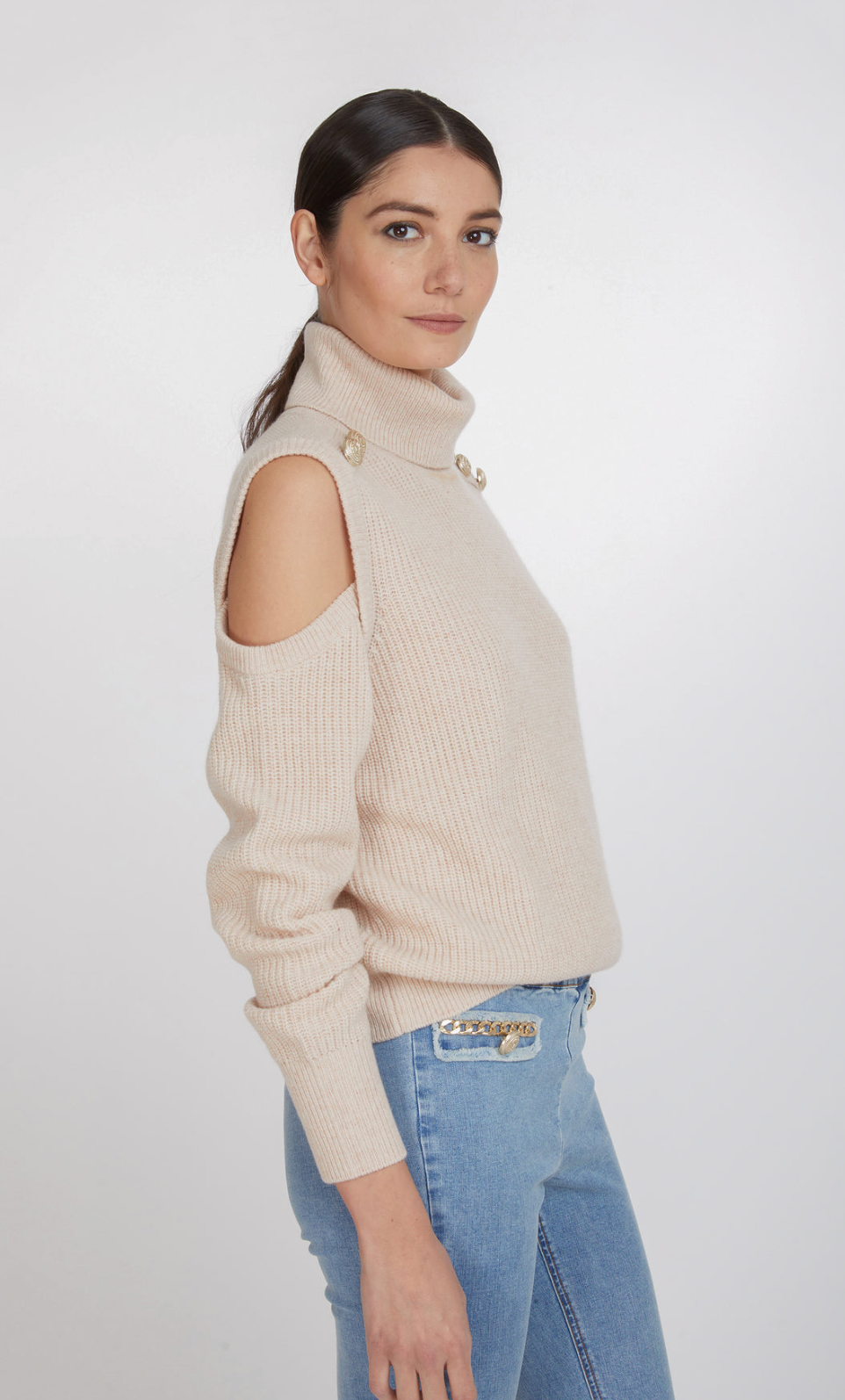 BIBI CUT-OUT SWEATER