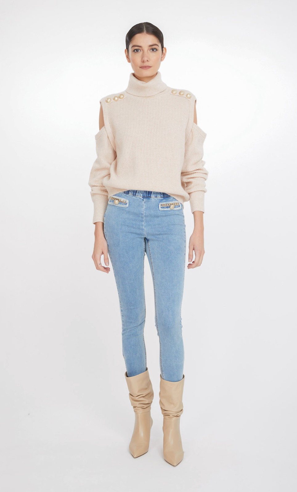 BIBI CUT-OUT SWEATER