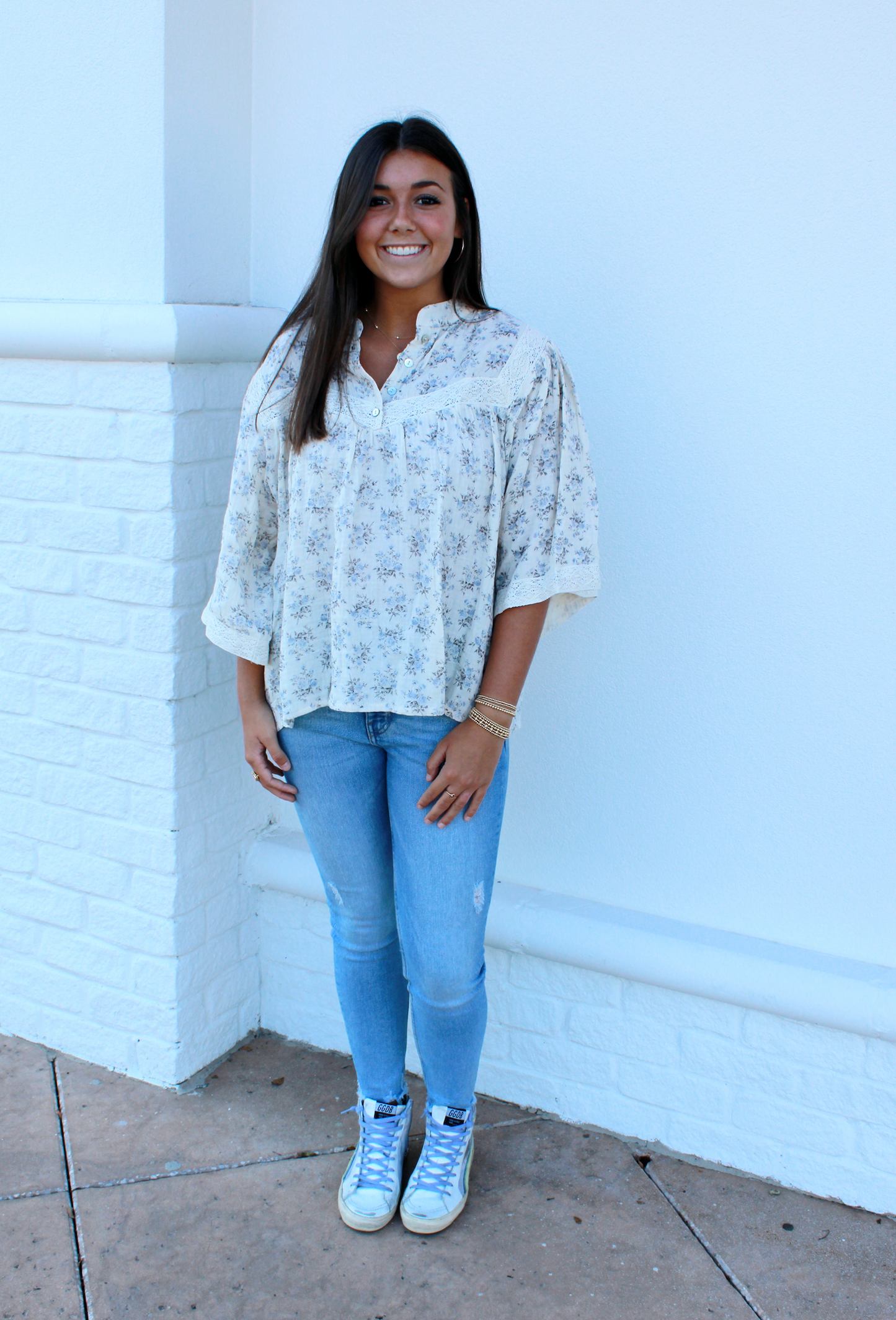 Floral Quilted Top