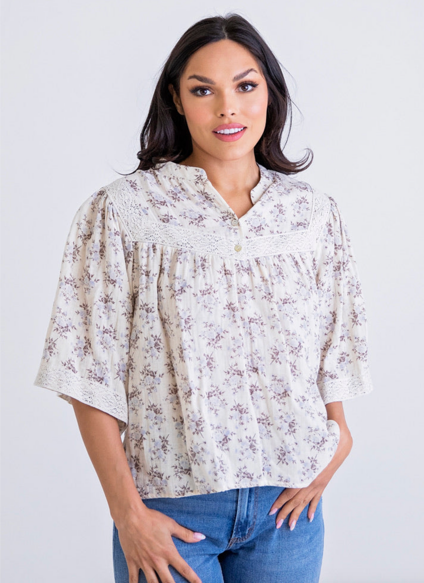 Floral Quilted Top