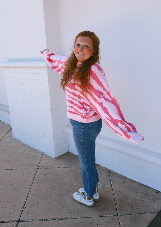 Pink Multi Sweater