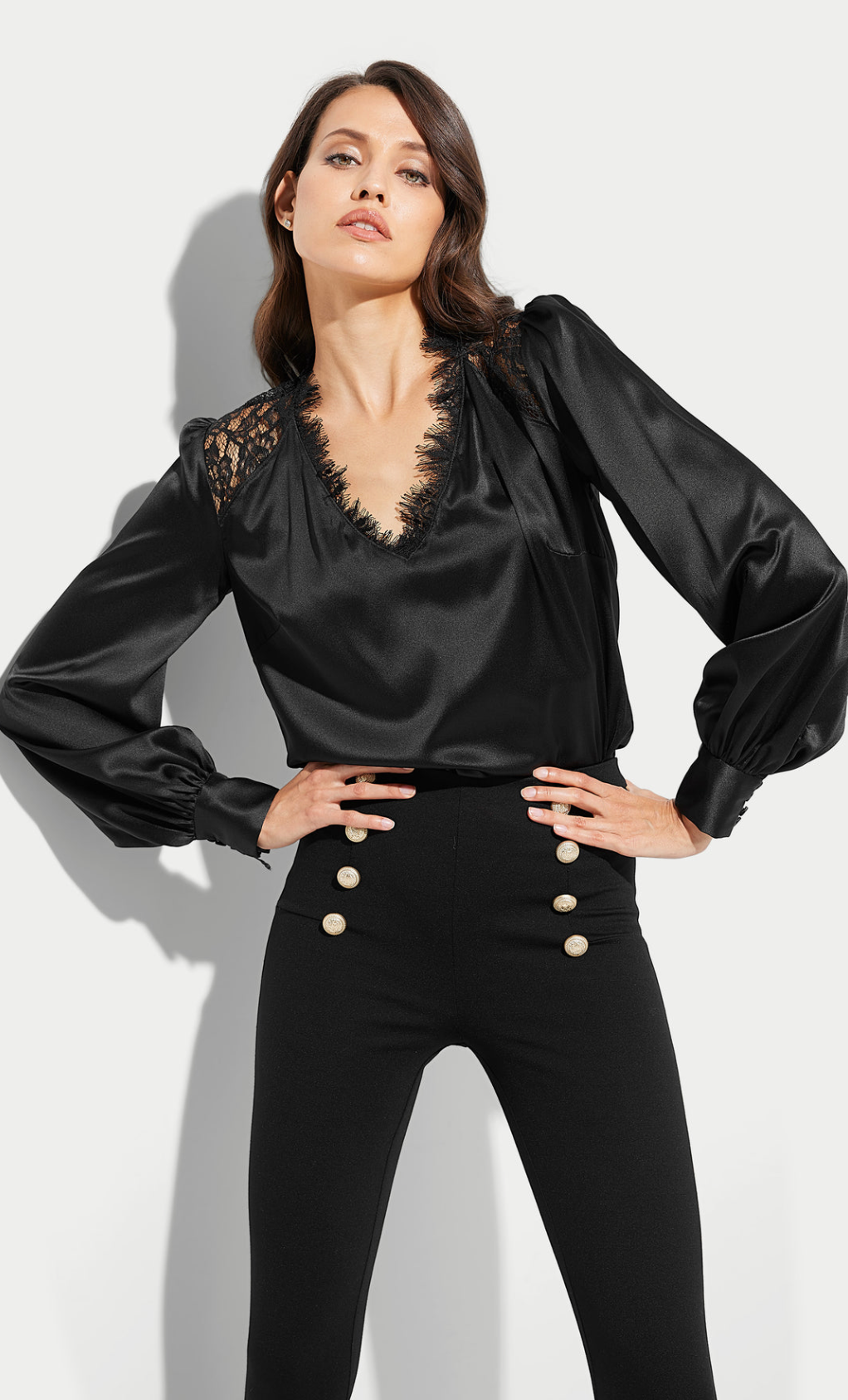Generation Love Debra Lace Combo Blouse