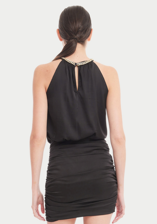 GENERATION LOVE PARIS CHAIN HALTER TOP