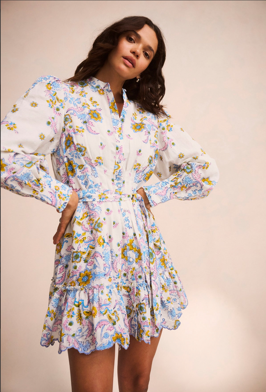 Hemant & Nandita Vana Linen Shirt Dress