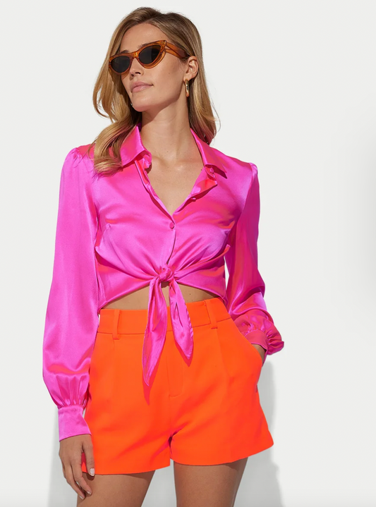 GENERATION LOVE emory tie front blouse