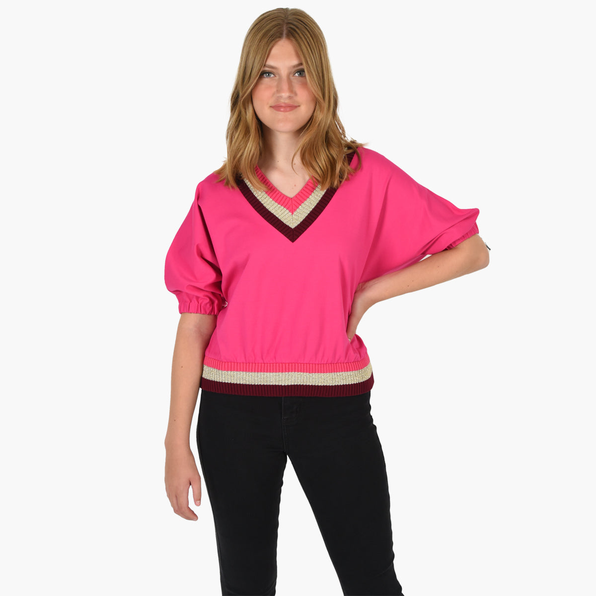 VARSITY POPPY - FUSCHIA MIX
